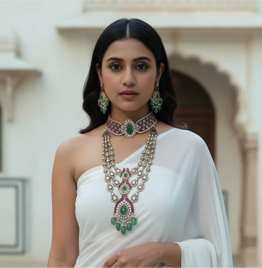 Aarki Polki Necklace set