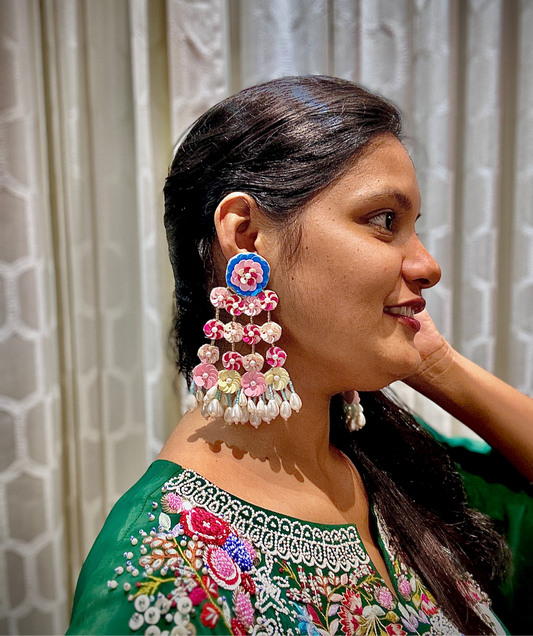 Designer Jhoomer Style Sequence Earrings