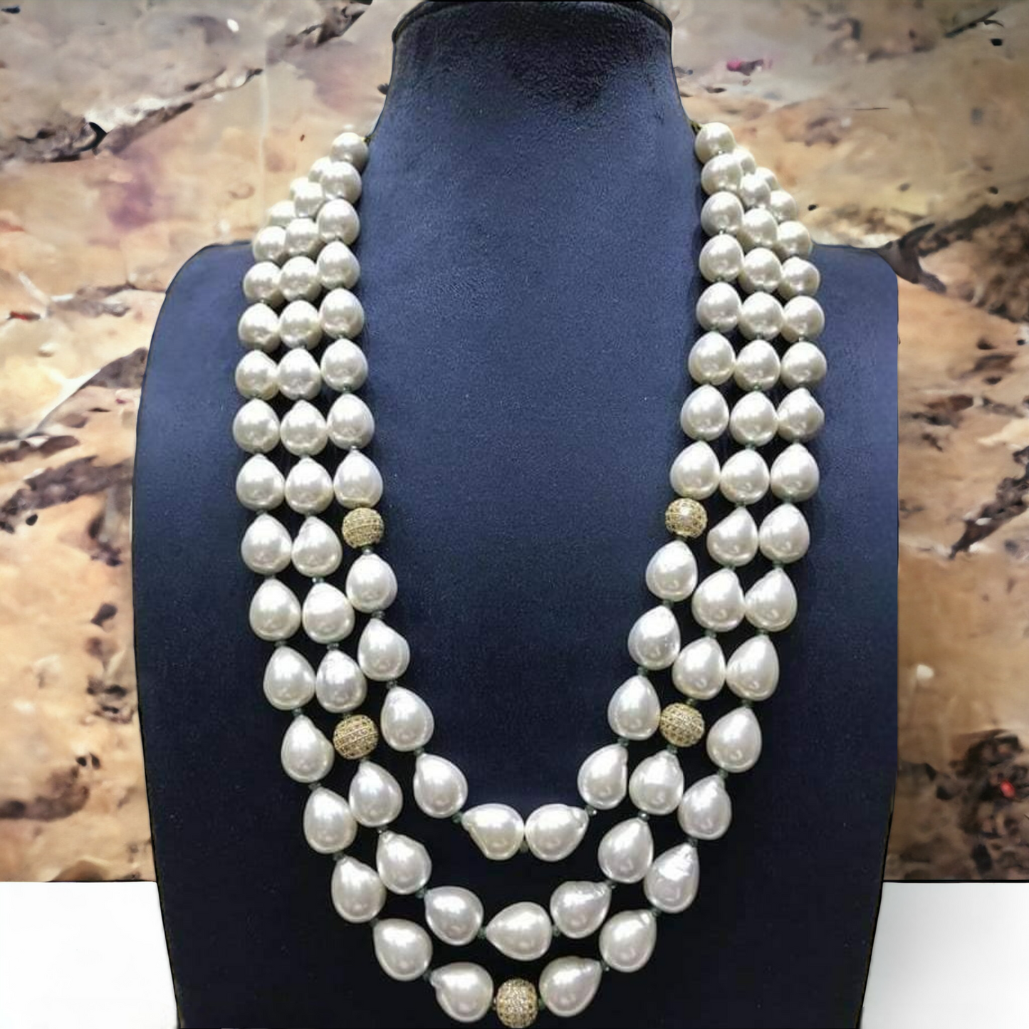 Param Baroque Pearl Mala