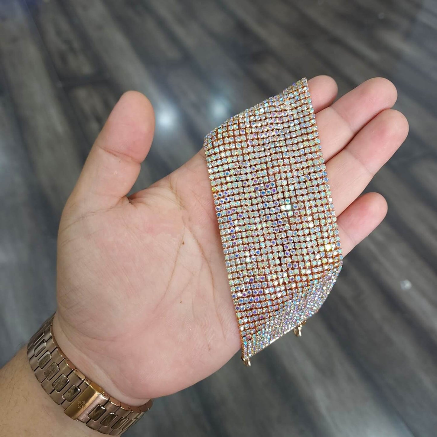 anklet cum bracelet in rainbow tone