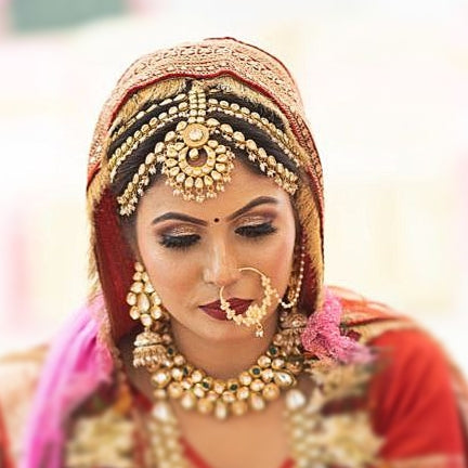 Rajwadi Multi-Layered Kundan Mathapatti