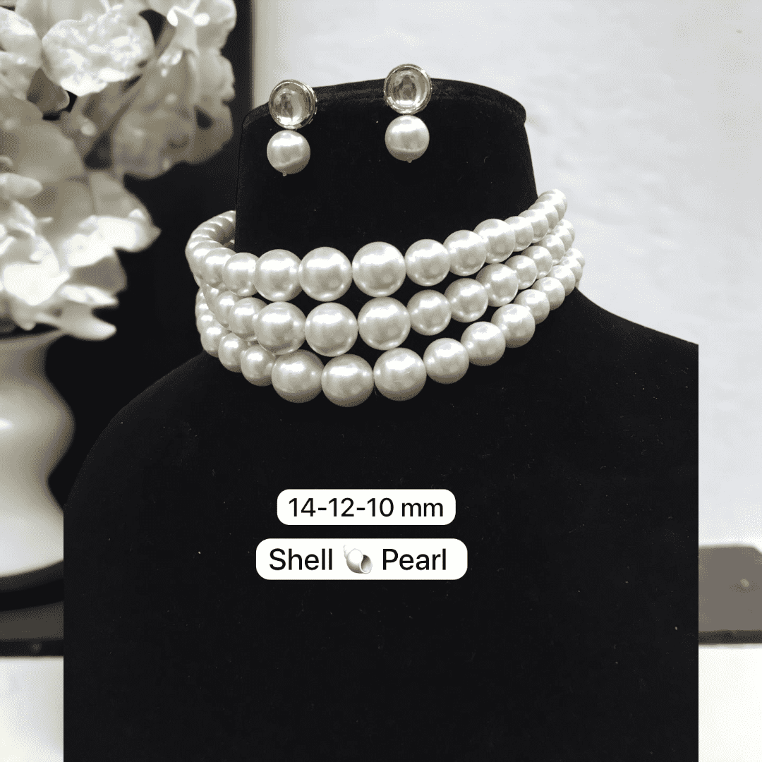 Prashva Shell Pearl Chokar