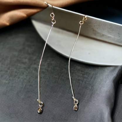 Transparent Gold Brass Elastic Earring Supporters