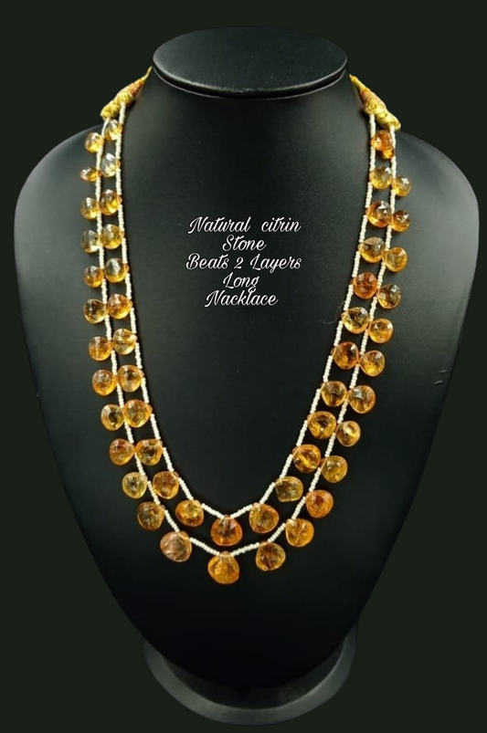 Badaam Citrine Mala