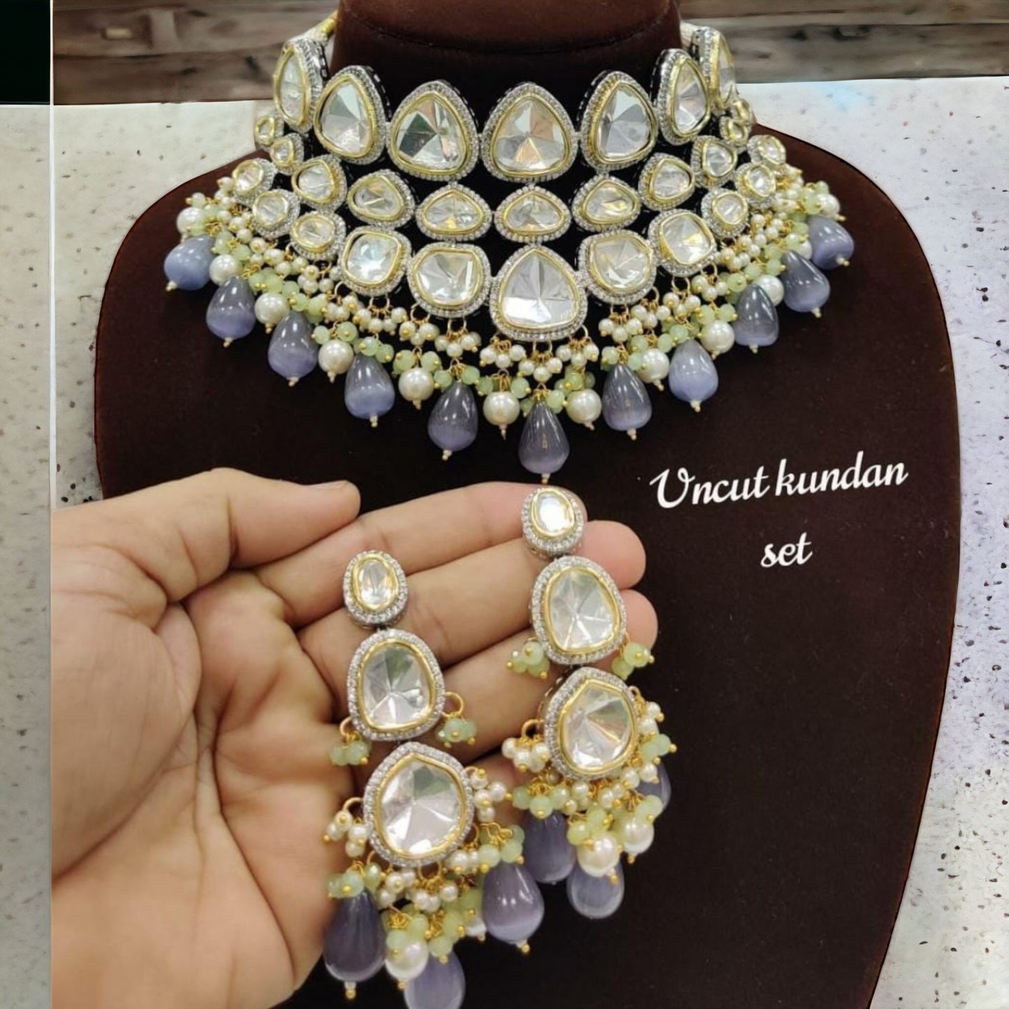 Sampda Uncut Kundan Necklace