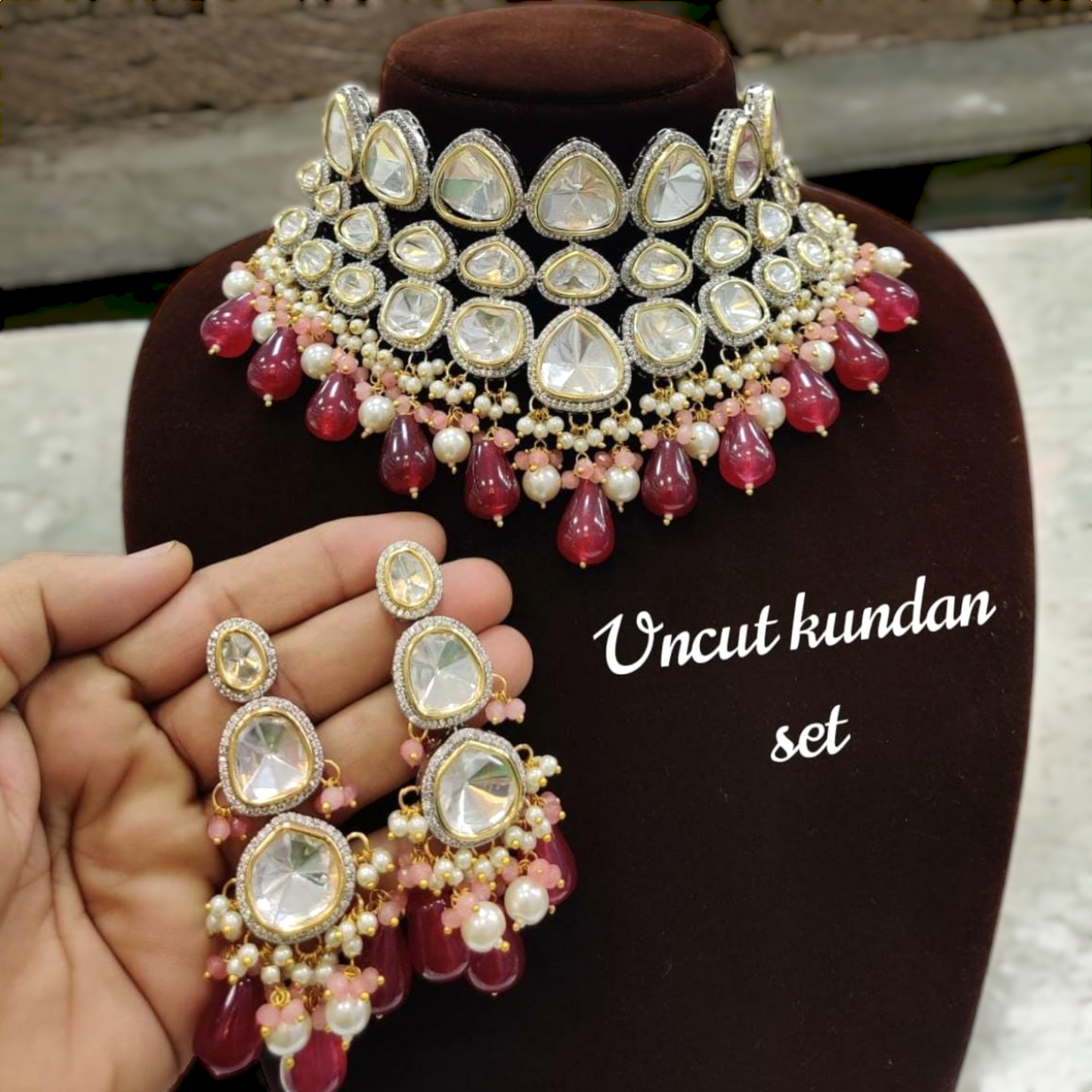 Sampda Uncut Kundan Necklace