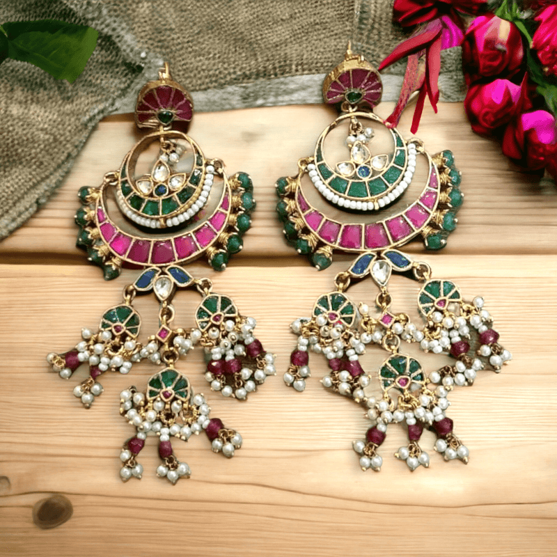 Avinti Polki Danglers Earrings