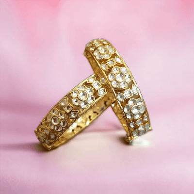 Chandna Ruby Polki Bangles