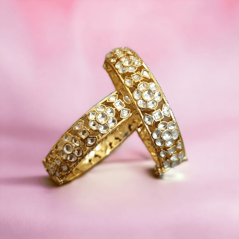 Chandna Ruby Polki Bangles