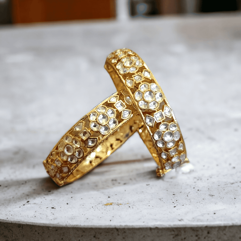 Chandna Ruby Polki Bangles