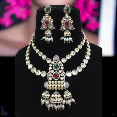 Nakshtra polki set in multi color