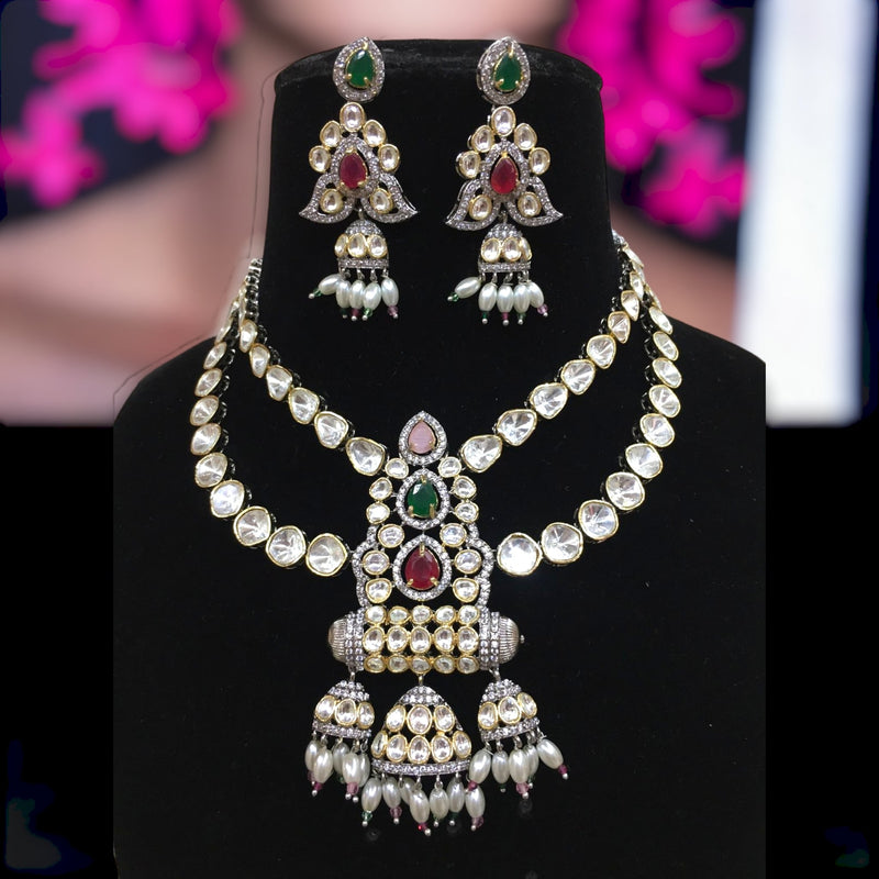 Nakshtra polki set in multi color