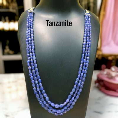 tanzanite gemstone 3 layer mala
