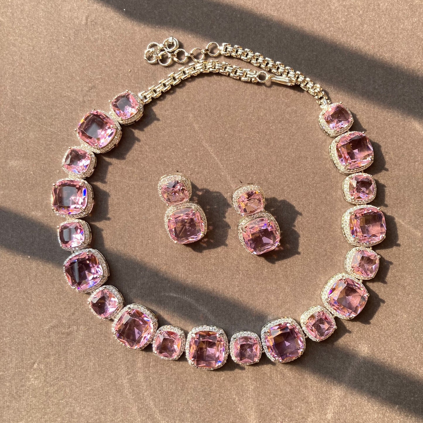 Parijaat Zirconia Necklace