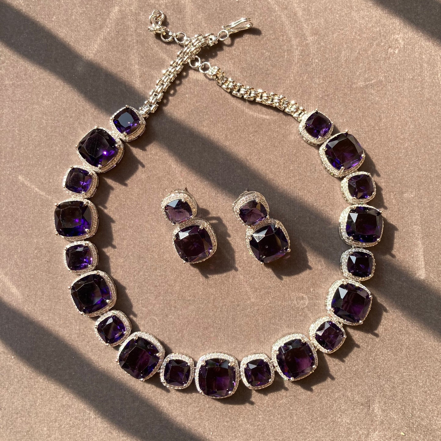 Parijaat Zirconia Necklace