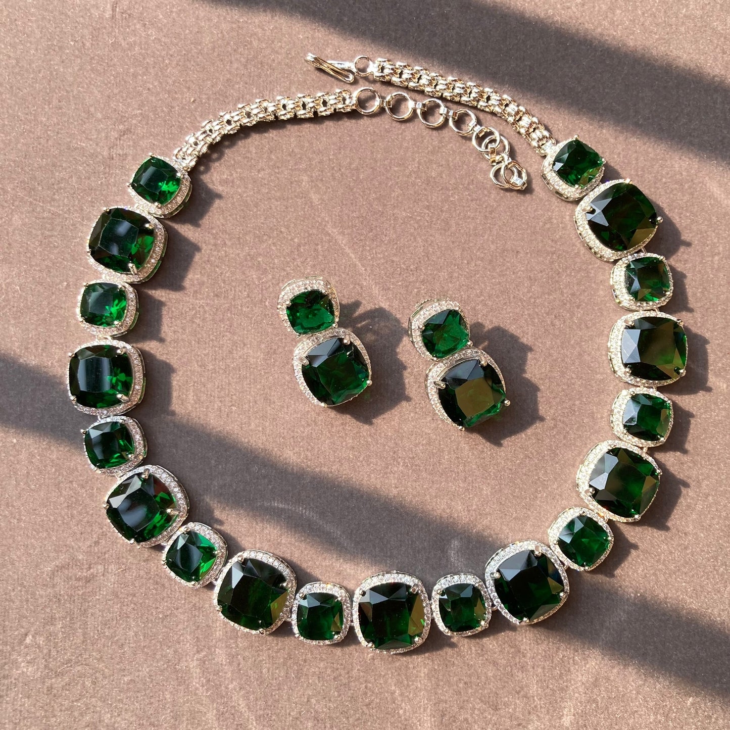 Parijaat Zirconia Necklace