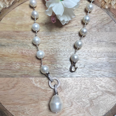 Aadi Metallic Pearl Necklace - 2