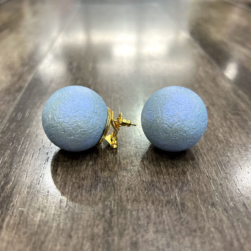 Textured Pearl Stud Earrings