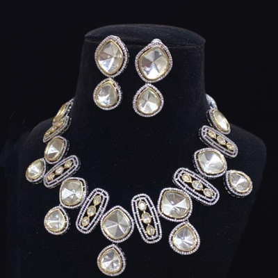 Shaira Uncut Kundan Polki Necklace Set