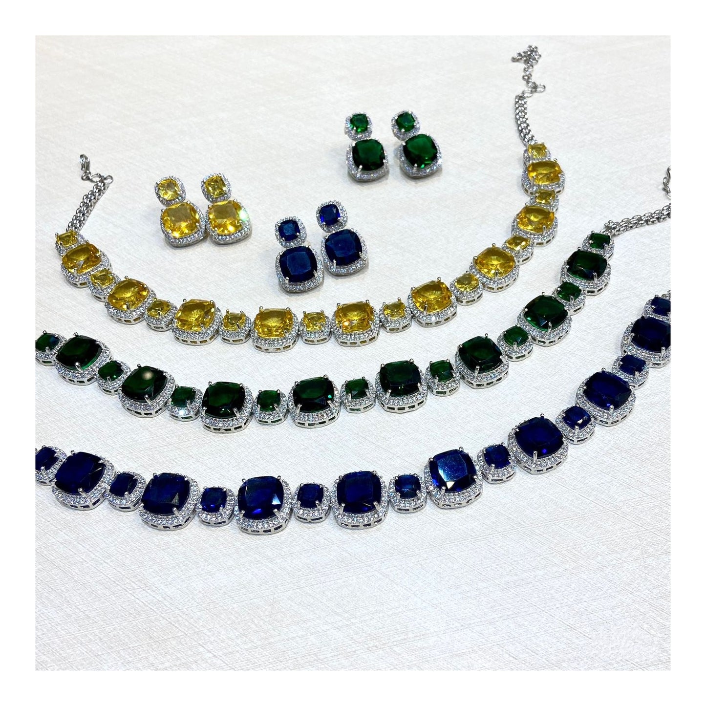 Parijaat Zirconia Necklace