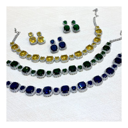 Parijaat Zirconia Necklace