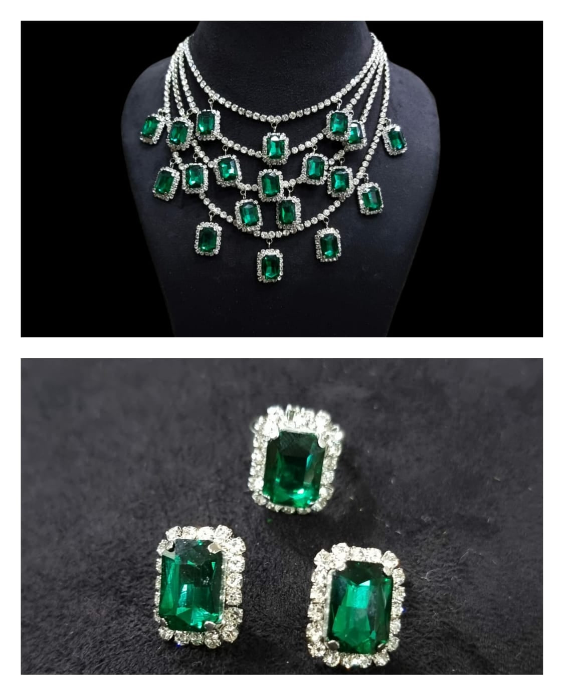 Multi Layered Zircon Necklace