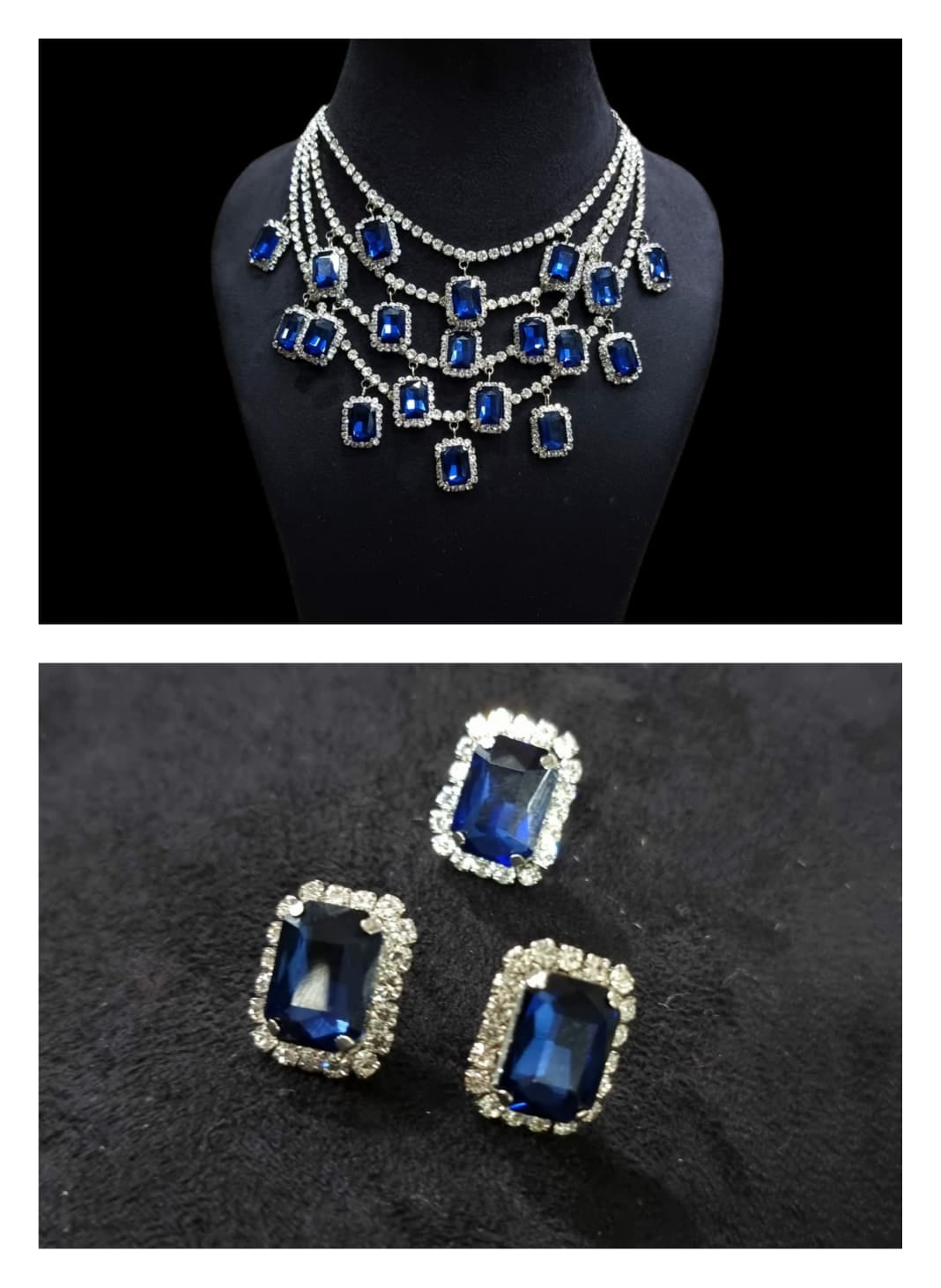 Multi Layered Zircon Necklace