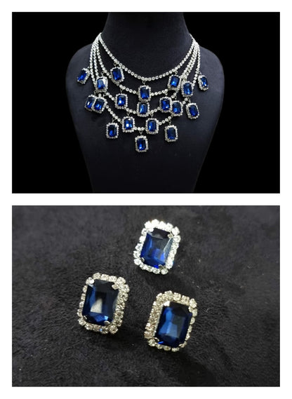 Multi Layered Zircon Necklace